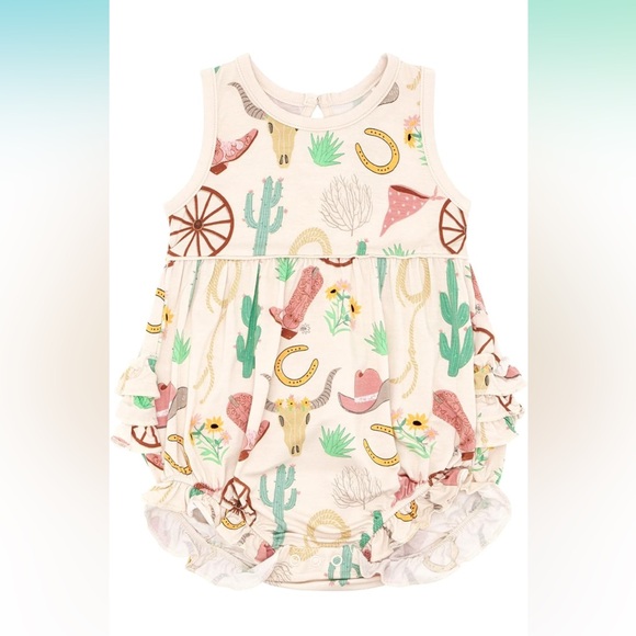 Little Sleepies girl’s Ready to Rodeo romper - Picture 5 of 8